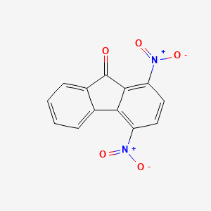 molecular formula C13H6N2O5 B14346732 1,4-Dinitro-9H-fluoren-9-one CAS No. 92533-03-4