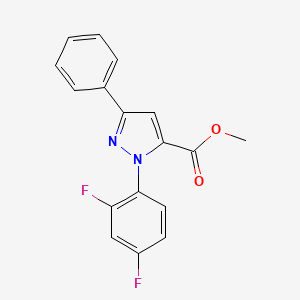 Methyl 1-(2,4-difluorophenyl)-3-phenyl-1H-pyrazole-5-carboxylate