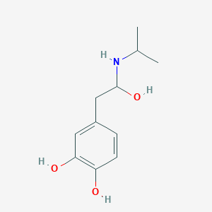 molecular formula C11H17NO3 B14346785 1,2-Benzenediol, 4-[2-hydroxy-2-[(1-methylethyl)amino]ethyl]- CAS No. 93128-02-0