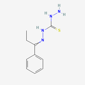 N'-(1-Phenylpropylidene)hydrazinecarbothiohydrazide