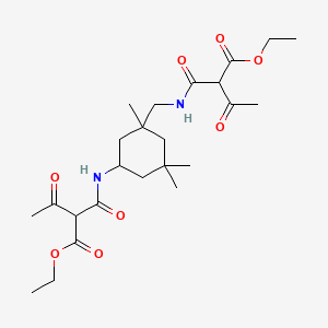 Ethyl 2-(((3-(((2-(ethoxycarbonyl)-1,3-dioxobutyl)amino)methyl)-3,5,5-trimethylcyclohexyl)amino)carbonyl)-3-oxobutyrate