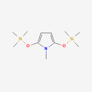 molecular formula C11H23NO2Si2 B14346869 1-Methyl-2,5-bis[(trimethylsilyl)oxy]-1H-pyrrole CAS No. 91210-73-0