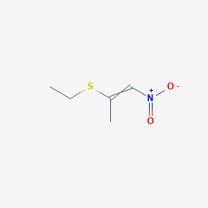 2-(Ethylsulfanyl)-1-nitroprop-1-ene