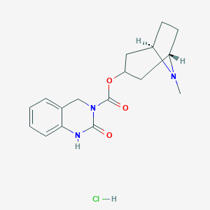 molecular formula C17H21N3O3.ClH B143469 DAU 5884盐酸盐 CAS No. 131780-47-7