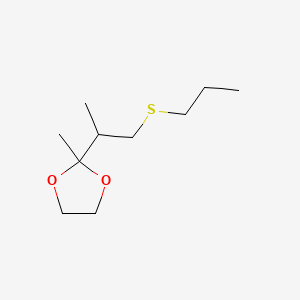 2-Methyl-2-(1-methyl-2-(propylthio)ethyl)-1,3-dioxolane