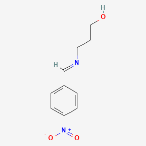 1-Propanol, 3-[[(4-nitrophenyl)methylene]amino]-