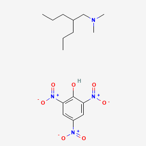 N,N-dimethyl-2-propylpentan-1-amine;2,4,6-trinitrophenol