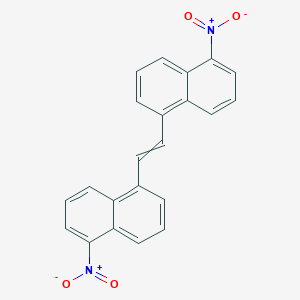 molecular formula C22H14N2O4 B14346960 1,1'-(Ethene-1,2-diyl)bis(5-nitronaphthalene) CAS No. 91915-56-9