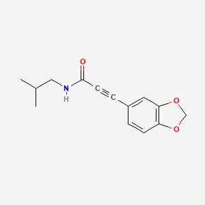 3-(2H-1,3-Benzodioxol-5-YL)-N-(2-methylpropyl)prop-2-ynamide