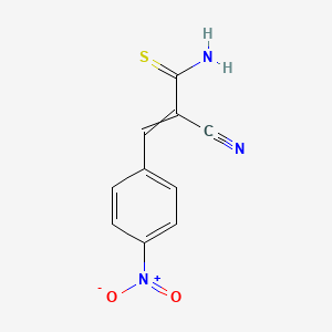 molecular formula C10H7N3O2S B14346996 2-Propenethioamide, 2-cyano-3-(4-nitrophenyl)- CAS No. 93440-31-4