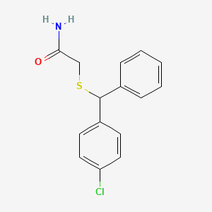 2-{[(4-Chlorophenyl)(phenyl)methyl]sulfanyl}acetamide