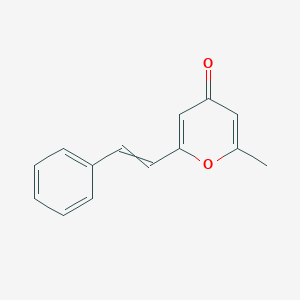 2-Methyl-6-(2-phenylethenyl)-4H-pyran-4-one