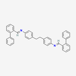 (E,E)-N,N'-[Ethane-1,2-diyldi(4,1-phenylene)]bis[1-([1,1'-biphenyl]-2-yl)methanimine]