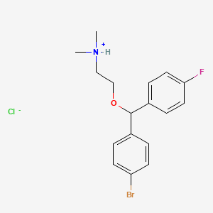 Ethanamine, 2-((4-bromophenyl)(4-fluorophenyl)methoxy)-N,N-dimethyl-, hydrochloride