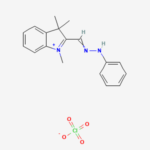 1,3,3-Trimethyl-2-[(2-phenylhydrazinylidene)methyl]-3H-indol-1-ium perchlorate