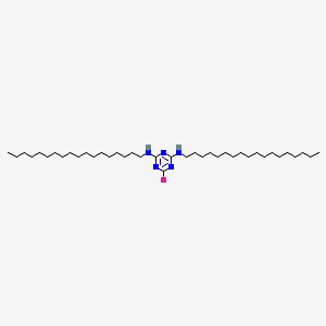 6-Fluoro-N~2~,N~4~-dioctadecyl-1,3,5-triazine-2,4-diamine