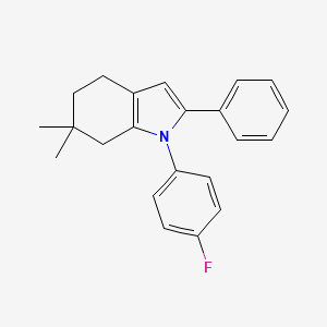 1-(4-Fluorophenyl)-6,6-dimethyl-2-phenyl-4,5,6,7-tetrahydro-1h-indole