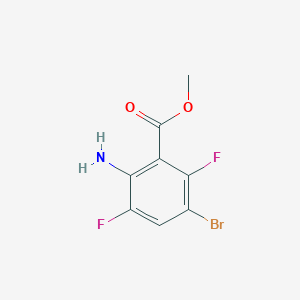 molecular formula C8H6BrF2NO2 B1434711 Methyl 2-amino-5-bromo-3,6-difluorobenzoate CAS No. 1549848-11-4