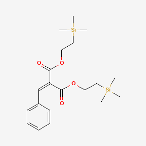 molecular formula C20H32O4Si2 B14347110 Bis[2-(trimethylsilyl)ethyl] benzylidenepropanedioate CAS No. 90744-46-0