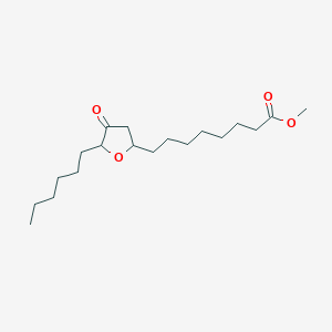 Methyl 8-(5-hexyl-4-oxooxolan-2-YL)octanoate