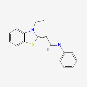 (1E)-2-(3-Ethyl-1,3-benzothiazol-2(3H)-ylidene)-N-phenylethan-1-imine