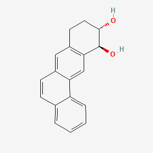 molecular formula C18H16O2 B14347133 Benzo(a)anthracene-10,11-diol, 8,9,10,11-tetrahydro-, trans- CAS No. 94903-89-6