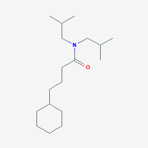 4-Cyclohexyl-N,N-bis(2-methylpropyl)butanamide