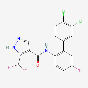 molecular formula C17H10Cl2F3N3O B1434714 Bixafen-desmethyl CAS No. 1655498-06-8