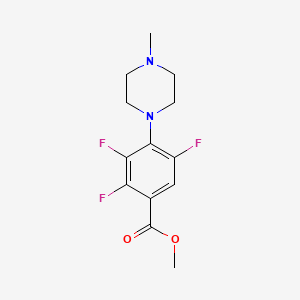 molecular formula C13H15F3N2O2 B1434715 Methyl 2,3,5-trifluoro-4-(4-methylpiperazin-1-yl)benzoate CAS No. 1858256-51-5