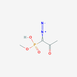 molecular formula C4H7N2O4P B1434716 甲基氢（1-重氮-2-氧代丙基）膦酸酯 CAS No. 766475-74-5
