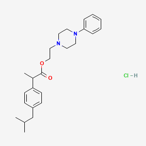 2-(4-Phenyl-1-piperazinyl)ethyl 2-(4-isobutylphenyl)propionate hydrochloride