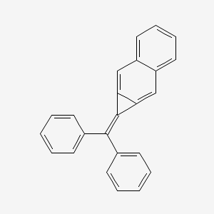 molecular formula C24H16 B14347187 1H-Cyclopropa[b]naphthalene, 1-(diphenylmethylene)- CAS No. 92012-57-2