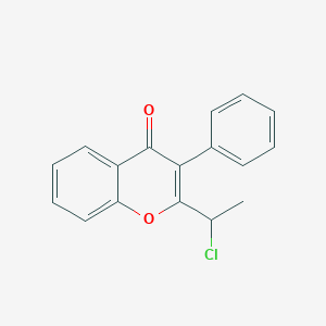 molecular formula C17H13ClO2 B1434719 2-(1-chloroethyl)-3-phenyl-4H-chromen-4-one CAS No. 1260178-76-4