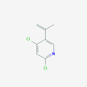 molecular formula C8H7Cl2N B1434720 2,4-二氯-5-(丙-1-烯-2-基)吡啶 CAS No. 1622840-98-5
