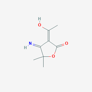 (3E)-3-(1-hydroxyethylidene)-4-imino-5,5-dimethyloxolan-2-one