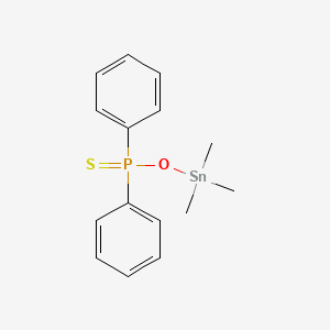 molecular formula C15H19OPSSn B14347253 Diphenyl(sulfanylidene)[(trimethylstannyl)oxy]-lambda~5~-phosphane CAS No. 91489-36-0