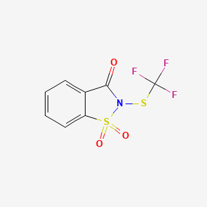 molecular formula C8H4F3NO3S2 B1434726 N-(trifluoromethylthio)saccharin CAS No. 1647073-46-8