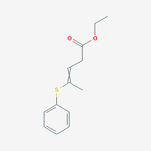 Ethyl 4-(phenylsulfanyl)pent-3-enoate