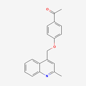 1-{4-[(2-Methylquinolin-4-yl)methoxy]phenyl}ethan-1-one