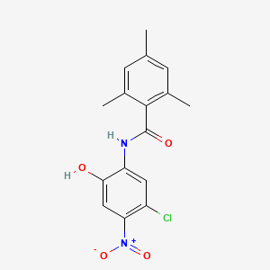 N-(5-Chloro-2-hydroxy-4-nitrophenyl)-2,4,6-trimethylbenzamide