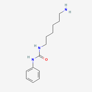 molecular formula C13H21N3O B14347300 N-(6-Aminohexyl)-N'-phenylurea CAS No. 91777-66-1