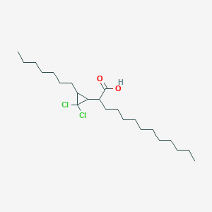 2-(2,2-Dichloro-3-heptylcyclopropyl)tridecanoic acid