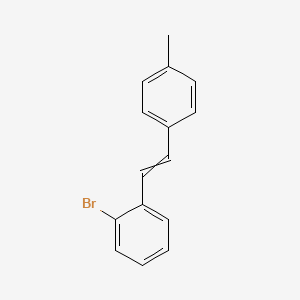 molecular formula C15H13Br B14347317 1-Bromo-2-[2-(4-methylphenyl)ethenyl]benzene CAS No. 92497-32-0