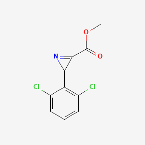 molecular formula C10H7Cl2NO2 B14347319 Methyl 2-(2,6-dichlorophenyl)-2H-azirine-3-carboxylate CAS No. 98081-82-4