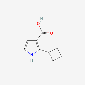 molecular formula C9H11NO2 B1434732 2-cyclobutyl-1H-pyrrole-3-carboxylic acid CAS No. 1803567-32-9