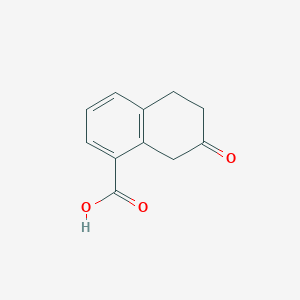 molecular formula C11H10O3 B1434733 7-Oxo-5,6,7,8-tetrahydronaphthalene-1-carboxylic acid CAS No. 1337854-00-8