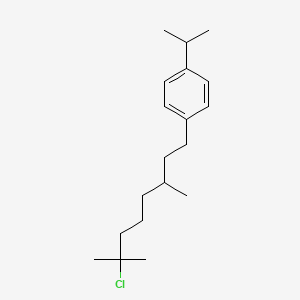 molecular formula C19H31Cl B14347344 1-(7-Chloro-3,7-dimethyloctyl)-4-propan-2-ylbenzene CAS No. 93742-06-4