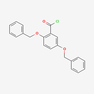 molecular formula C21H17ClO3 B14347365 2,5-Bis(benzyloxy)benzoyl chloride CAS No. 94880-44-1