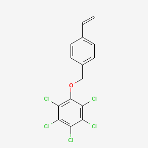 1,2,3,4,5-Pentachloro-6-[(4-ethenylphenyl)methoxy]benzene