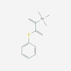 molecular formula C13H18SSn B14347397 Trimethyl[3-(phenylsulfanyl)buta-1,3-dien-2-yl]stannane CAS No. 91312-30-0